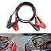 Produktbild CricTeQleap N¨¹tzliche Werkzeuge, 2.5m 400A Auto-Notstrom-Zusatzkabel Feuerleitung Z¨¹ndkabel mit Clip - Schwarz + Rot
