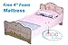 MCC Happy Princess Junior, Toddler, Kids Bed with 4" Luxury Foam Mattress Made in England
