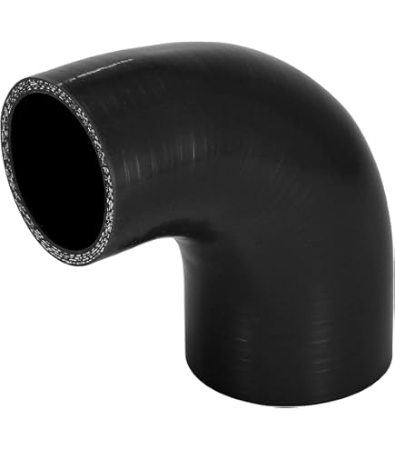 Reduzierbogen Silikon-Bogen 90° Grad ID- 34-30mm schwarz 200°C | AUSWAHL | Silikon-Schlauch Reduzierung Reduzierstück Ladeluft-Schlauch Kühlmittel Heiss-Wasser Adapter flexibel Rohr clean ohne Logo