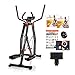 Price comparison product image Maxi-Glider 360 with Resistance Levels - The 10-in-1 Home Exercise Fitness Trainer (Air Walker / Cross Trainer) includes Heart Rate Monitor, Tablet Holder and BONUS Workout DVD (As Seen on High Street TV) (Graphite/Orange)