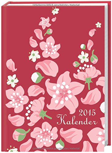 Floral Schüleragenda 2015 A5: 17-Monats-Kalender. August 2014 bis Dezember 2015
