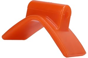 Akozon Remolque de Barco de Goma Remolque de Barco Tope de Proa Protector Amortiguador Bloque en V Naranja 3 Pulgadas de Ancho 1/2 Pulgadas Orificio de Montaje 5.3 Pulgadas V de