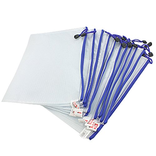 Sourcingmap - Pack de 12 estuches con cremallera  transparente