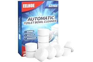 Tumnea Detergente per WC Compresse per la Pulizia di WC Detergente per WC con candeggina, a Rilascio Lento per Il Serbatoio del WC del Bagno - 12 Pezzi/Scatola