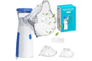 BYCO Nebulizzazione Portatile con Inalatore Avanzato - Pulizia Automatica, Capacità 5 ml, Ricarica Tipo-C, Silenzioso e Facile da Usare, Ideale per Asma e Raffreddore