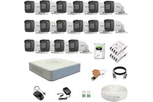 Clocite HIKVISION 16 Channel DVR with 5MP 16 Bullet Cameras with Audio Recording (Day/Night Vision) + 4TB HDD + Cable Roll (1+3) 8 CH Power Supply 2 Nos + BNC & DC Full Combo Kit 1 515q D6TqgL. AC UL300 SR300,200