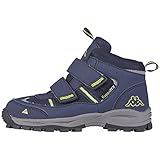 Weicher Gehcomfort Kappa Unisex-Kinder Action TEX Kurzschaft Stiefel, Blau (6733 navy/lime), 30 EU