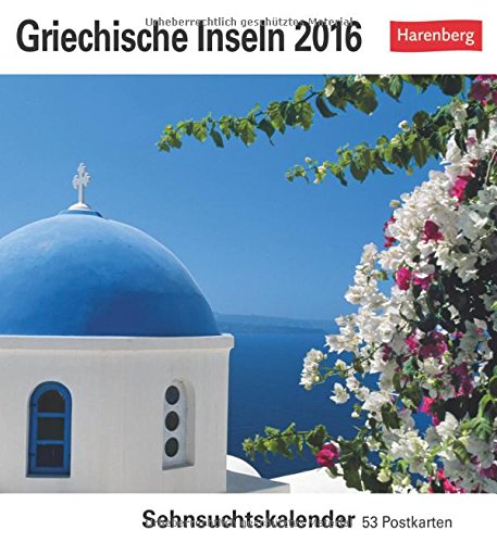 Griechische Inseln 2016: Sehnsuchtskalender, 53 Postkarten