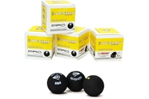 Sportsends Dunlop - Pelotas de Squash (3 Unidades, Todos los Tipos incluidos)