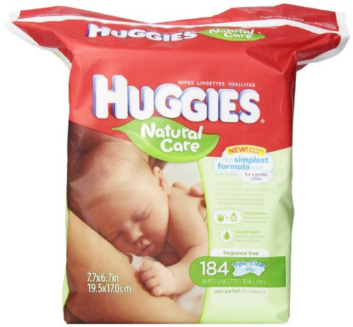Huggies Natural Care Fragrance Free Baby Wipes 552 Total Wipes 184 Count (Pack Of 3)