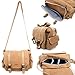 Price comparison product image DURAGADGET Tan-Brown Large Sized Canvas Carry Bag for OSVR HDK 2