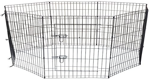 Cool Runners Wire Xpen for Dogs with Gate, 24" H x 24" W x 60" D
