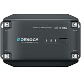 Renogy DC to DC 12V 40A Battery Charger Smart Converter for Flood Gel, AGM and Lithium Batteries for Motorhomes, Trucks, Moto