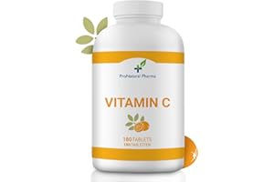 PRONATURAL PHARMA Vitamine C 1000 mg | 180 comprimés végétaliens |Approvisionnement de 3 mois |Système immunitaire |Fatigue et stress