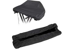 Dpofirs Cubierta para Teclado de Piano, Cubierta Antipolvo para Teclado de Piano Digital， Cubierta Impermeable a Prueba de Polvo Tela Interna Suave para Teclado de Piano mus(88 Teclas Negras)