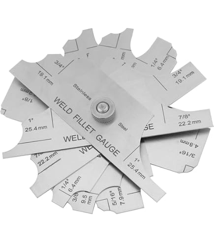 WS Mini Fillet Weld Key Inspection Gauge – 11-Piece Welding Radius Gage Set