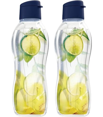 Tupperware Eco Sports Flip Top Water Bottle - 1 Liter Capacity, 2-Pack - View #8