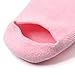 Natural Health Foot Care Pedicure - KingOfHearts™ - Bristle Feet Scrubber and Wooden Handle Pumice Stone Backed Brush, with Pedicure Mask Anti-Slip Moisturizing Soaks Socks - 2 in 1 set - Pink