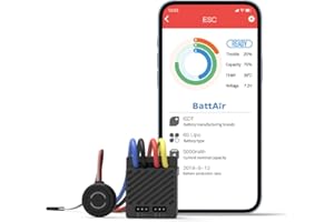 ISDT ESC70 70A RC Crawler ESC Brushed Electronic Speed Controller Waterproof ESC RC Car Touring Car/Buggies/Trucks/Rock/Boat Brushed Motor 1:10 1:8 (70A)