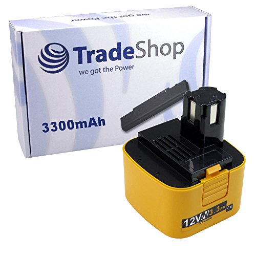 Hochleistungs Ni-MH Akku 12V / 3300mAh für Panasonic EY6107 EY6405 EY6405FQKW EY6406 EY6406FQKW EY6406NQKW EY6407 EY6407NQKW EY6409GQKW EY6409NQKW EY6409X EY6470NQ EY6506NQ EY6506NQKW ersetzt EY9005B EY9101 EY9106B EY9200 EY9201B