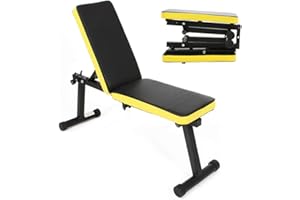 SogesHome Banco de Pesas Plegable Ajustable para Entrenamiento de Cuerpo Completo para Gimnasio en casa Multifunción Antideslizante para de Espalda Abdominal Bancos de Pesas de Fuerza,SH-PSBB003