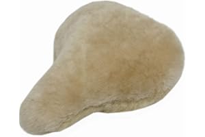 Reissner Lammfelle Coprisella per bicicletta in pelliccia di agnello con corona in pelliccia sintetica FSB-C-II gobi, 27 x 24 cm