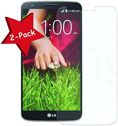 Granadatech@ [Pack of 2] Tempered Glass Screen Protector for LG G2 (thickness 0.3 mm) HD Quality, Rounded Corners 2.5D, 9H High Shock Resistance. No Bubbles When Installing The Screen Protector