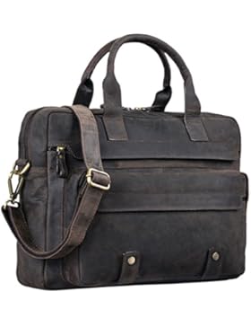 STILORD 'Leander' Umhängetasche Leder Groß Arbeitstasche Aktentasche Business Herren und Damen 15.6 Zoll Laptoptasche...