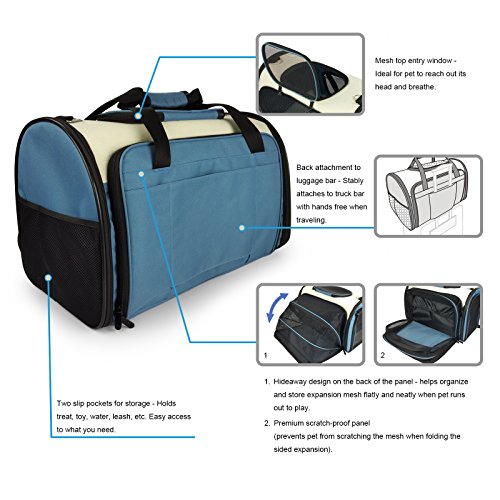 Becko-Expandable-Foldable-Pet-Carrier-Travel-Handbag-with-Padding-and-Extension