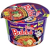Samyang Buldak Habanero Lime Big Bowl 110 gr | Kore Usul&uuml; Acılı Hazır Noodle | Hot Chicken Flavor Ramen | Ekşi Lime Aromalı