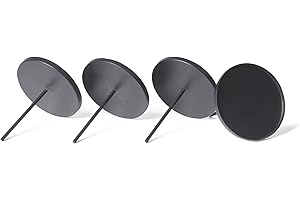 ‎NOVALIV Novaliv 4X Kerzenpick Flach, 8 cm SCHWARZ Kerzenhalter für Adventskranz Kerzenpin Weihnachtskranz