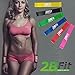 Produktbild 2bFIT 6er Set Widerstandsbänder, Fittnessbänder/geschlossendes Trainingsband/Resistance Band für Dein Workout: Bodybuilding, Yoga, Fitness, Pilates, Stretching, Crossfit & Physiotherapie