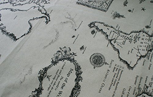 Preisvergleich Produktbild CNFIP Continental / Map / Drucken / Abdeckung Handtuch / Universal / Tischdecke, Material: Baumwolle, Leinen, Multi-Größe,Map-90×90cm