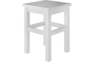 Erst-Holz Due varianti di lineare design per sgabello in Pino massello per cucina etc. V-90.71-41, typo di legno/colore:pino bianco