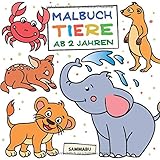 Malbuch Tiere ab 2 Jahren: Die bunte Welt der Tierkinder by 