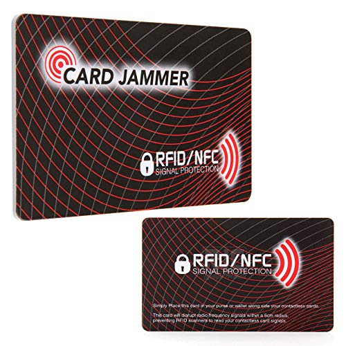 Preisvergleich Produktbild RFID-Blocking-Karten – 2er Set – kontaktloser Kartenschutz – Eine Blockierkarte schützt die komplette Brieftasche vor kontaktlosen Kartendiebstahl.
