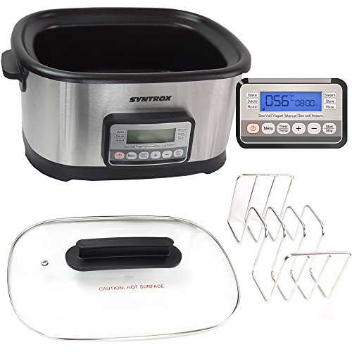 Syntrox Germany 16 in 1 Sous Vide Kocher, Multikocher, Niedrigtemperaturgarer , Vakuumgarer, Slow Cooker Langsamgarer, Schongarer der Premiumklasse - 7
