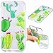Produktbild SAMSUNG A3 2017 Hülle Kaktus Silikon Kaktus transparenter Ultra dünner TPU weicher handy hülle DECHYI Kunstmalerei Serie handyHülle SAMSUNG A3 2017 Kaktus
