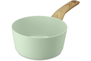 MENASTYL - Casserole 16cm Colorama Céladon - En Aluminium - Revêtement antiadhésif en céramique - Tous feux dont induction