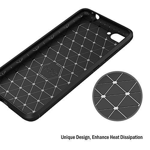 Funda ASUS Zenfone 4 Max ZC554KL  AICEK Negro Silicona Fundas para ASUS Zenfone 4 Max Pro ZC554KL Carcasa ASUS Zenfone 4 Max Plus ZC554KL Fibra de Carbono Funda Case  5 5 Pulgadas 