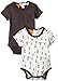 Pumpkin Patch Baby-Boys 2PK Panda Bodysuit, Navy/White (Vanilla), 3-6 Months