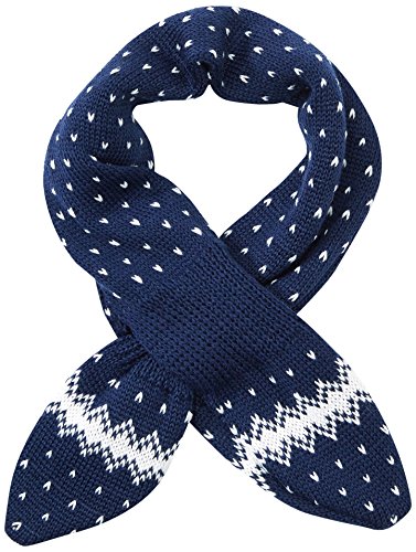 maximo Baby Boys' Steckschal, Pünktchen Scarf, Mehrfarbig (Navy/Wollweiß 4838), One Size