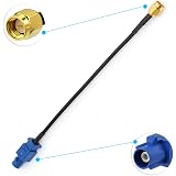 Eightwood GPS Antenne Adapter Fakra C auf SMA Stecker Pigtail Kabel RG174 15cm 6inch für Auto DVR GPS Modul Tracking Antenne 