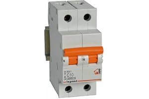 Interruptor magnetotermico para vivienda Legrand 419934 RX3 2 polos 6KA 10A