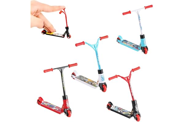 KEWUF Lot de 4 mini trottinettes, mini skateboard, planche à roulettes pour enfants, bonbonnières, remplisseurs pour photographies