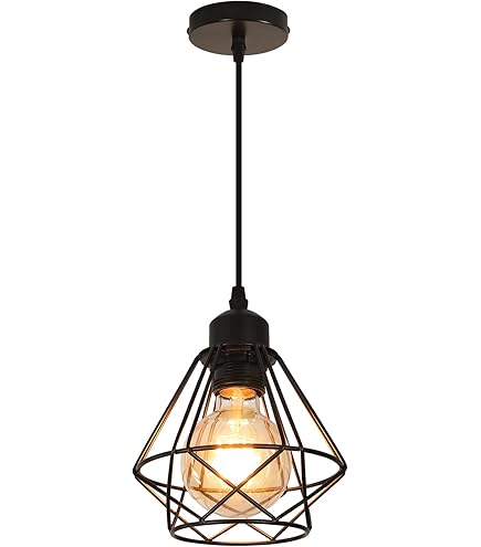 Draad hanglamp, goud, metalen kooi, 40 x 33 cm