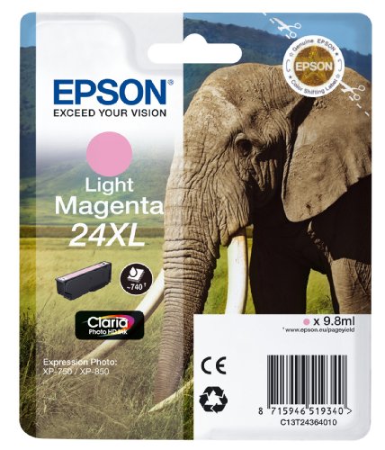 Epson T2436 Tintenpatrone Elefant XL, Singlepack hell magenta