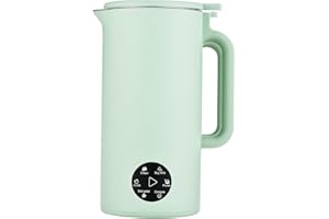 WANXIAO Multifunction Soymilk Maker 350mL Juicer Soy Milk Machine with Stainless Steel and Blade Multi Cooker Mixer for Rice Cereal Boiling Water Baby Food, Green