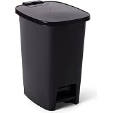 Miss Collection L&uuml;x Serisi Pedallı 10 Litre &Ccedil;&ouml;p Kovası Siyah