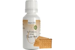 ‎LEAN:LIFE Lean:Life - Flavour Drops 30 ml - Butterkeks - Aroma Tropfen für Lebensmittel - zuckerfrei und kalorienarm